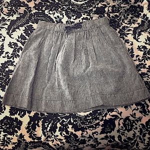 🔻J. Crew nautical Blue & White Striped Skirt Sz0